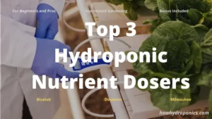 automated hydroponic nutrient dosing for plants