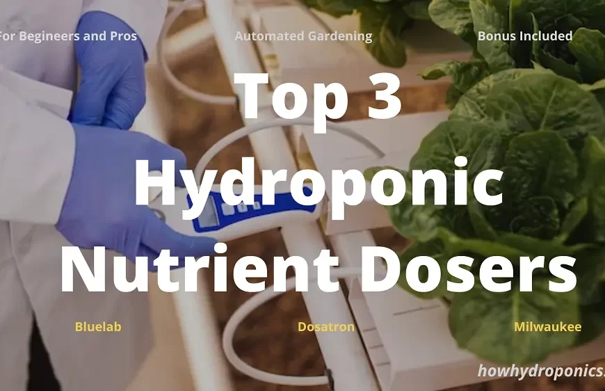 automated hydroponic nutrient dosing for plants