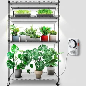 barrina plant stand with grow light